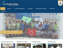 Tablet Screenshot of chindwincollegemyanmar.com